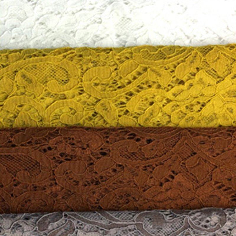 Lace Fabric Dress Cutwork Nylon for Women's Wear Wholesale Supplier 12